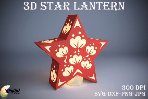 3D Star Lantern Paper Cut: Digital Design Guide