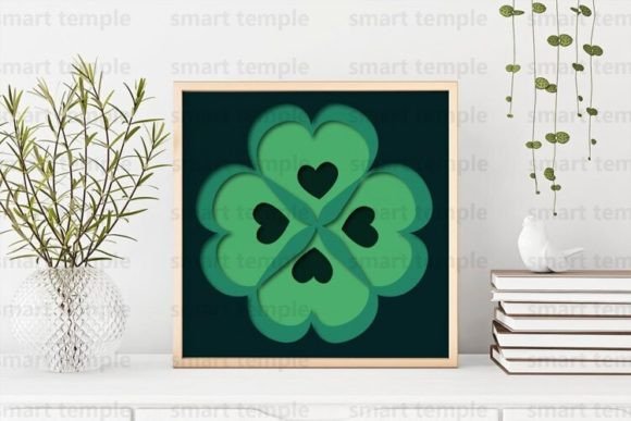 Clover 3D Shadowbox: A Layered Vector Design for Crafters