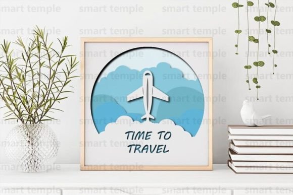 Crafting Depth: The Travel Layered Airplane Shadowbox