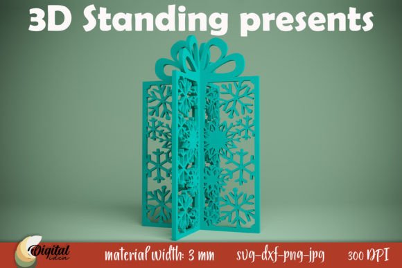 Crafting Winter Magic with a Snowflake Laser Cut 3D Standing Present