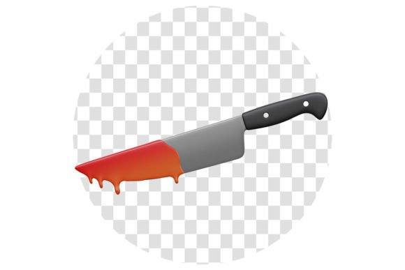 Elevate Your Visuals with the Bloody Knife 3D Icon for Modern Design Projects