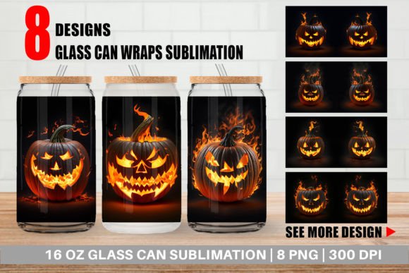 Elevating Seasonal Branding with the Glass Can 3D Pumpkin Burn Design