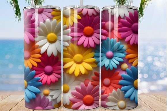 Embrace Spring with the Daisy Mosaic Tumbler