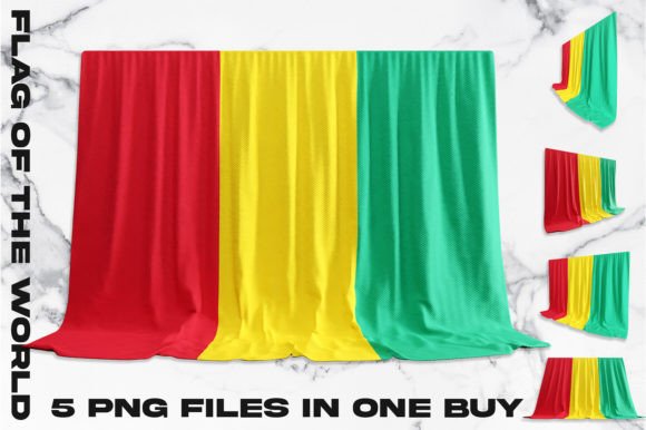 Guinea 3D Flag Bundle: A Modern Asset for Global Design Projects