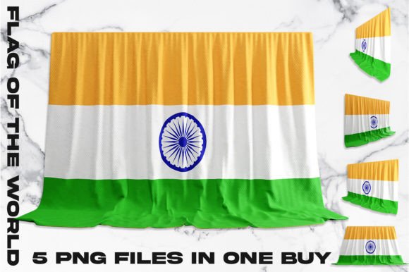 India 3D Flag Bundle: Elevate Visual Projects