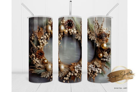Integrating the 20oz 3D Christmas Wreath Flower Tumbler Design into Your Sublimation Workflow