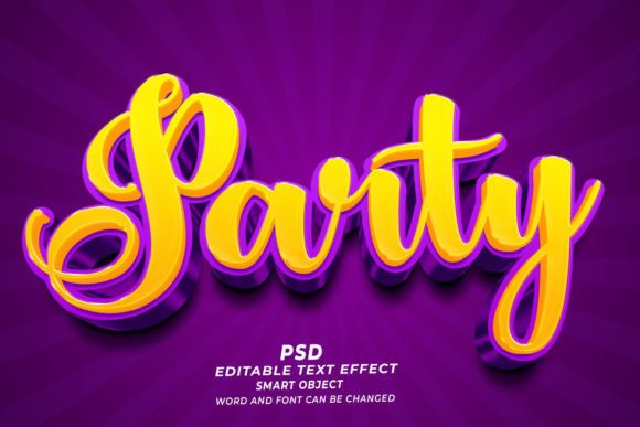Mastering the Party PSD 3D Editable Text Effect for Professional Designs