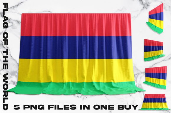 Mauritius 3D Flag Bundle: Premium Digital Assets