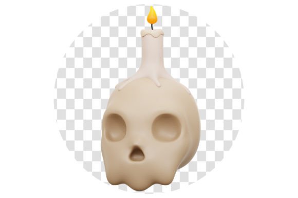 Skull 3D Icon: Elevate Your UI and Web Projects