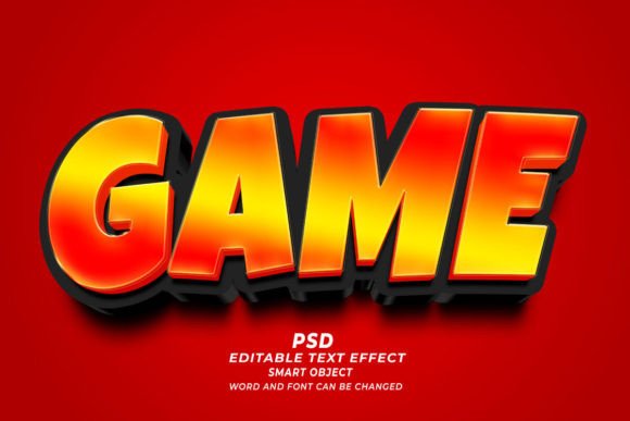 Strategic Visual Impact: Leveraging Game PSD 3D Editable Text Effects for Professional Branding