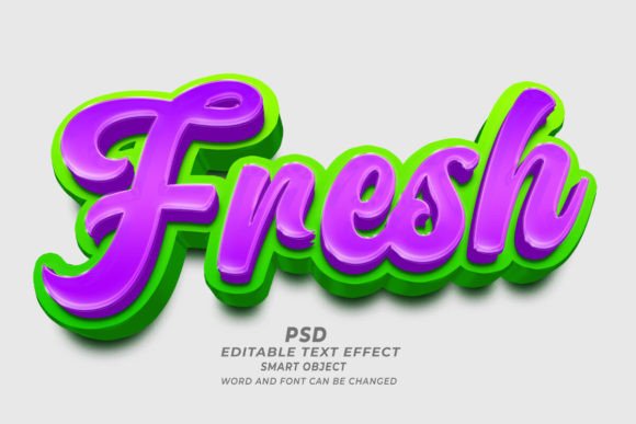 Transform Your Designs with the Fresh Grape PSD 3D Editable Text Effect