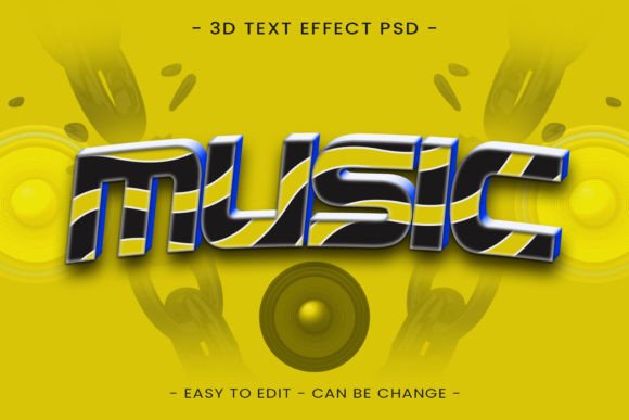 Unlock Professional Audio Branding with the Music 3D Editable Text Effect PSD